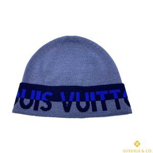 New Authentic Louis Vuitton Gray Wool Horizon Hat